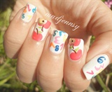Back to School Nails - Apples &amp; Numbers!