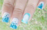 Frozen Inspired Minimalistic Nail Art ☆