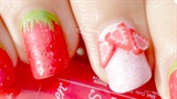 Textured Strawberry Nails
