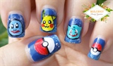 Pokemon Nail Art ★ Pikachu ★ Squirtle ★ 