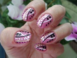 pinki abstract nail art....by me