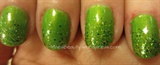 green gradient nails