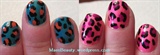 Neon Leopard nails