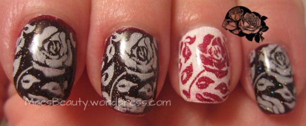 Red Rose nails