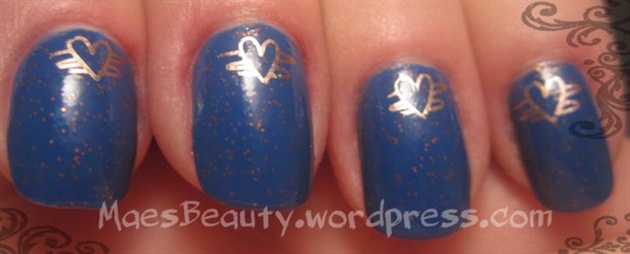 8. Glitter Stamped Nails - wide 5