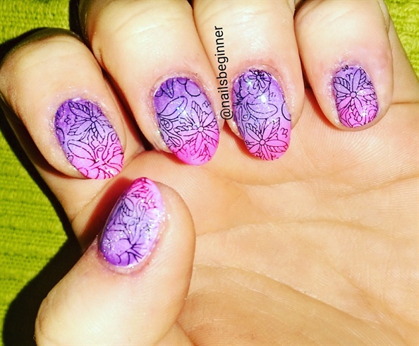 Gradient with stamping