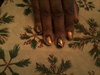 Gold and Black Watermarble