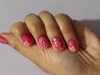 Pink Glittery Nails