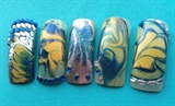 Blue&amp;Yellow Marble W/ a One Stroke 