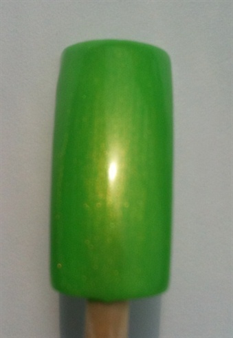 paint nail light green.