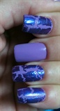 Pastel Purple &amp; Violet Crackle
