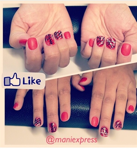 Red Nails Deco