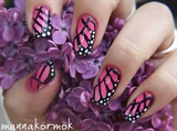 butterfly nail art