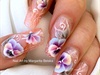 Acrylic nails &amp; one stroke flowers