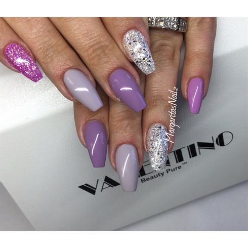 Purple And Grey by MargaritasNailz
