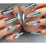 Sparkly Stiletto Nails 