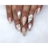 Nude Almond Nails 