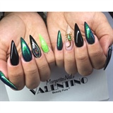 Stiletto Nails With Real Scorpion 