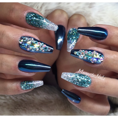 Chrome And Glitter Ombr&#233; 