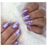 Purple Crome Nails 