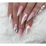 White Ombr&#233; And Chrome 