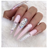 Nude Pink Stiletto Nails 
