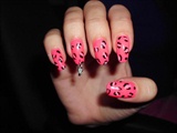 Pink leopard print, with piercing