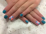 Cute Blue Nails 