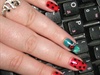 Ladybug nail art
