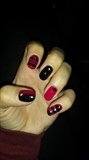 pink/black studded-nails second hand