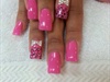 Pink Bow Nails 