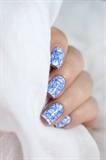 Blue stamping marble