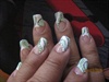 beautiful mint &amp; white nails