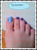 blue abstract toes