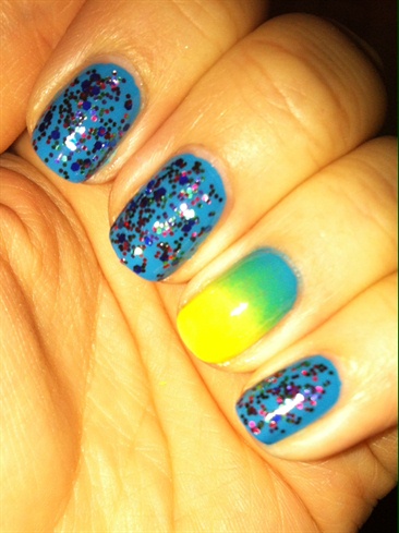 Blue And Yellow Gradient 
