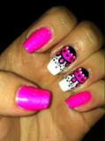 Pink And Black Dots 