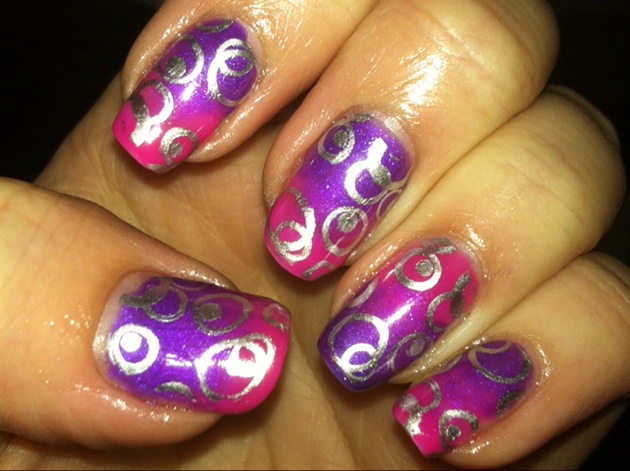 Pink And Purple Stamping