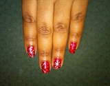 Red and Silver Snowflakes 