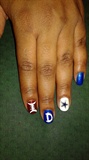 Dallas Cowboys Fan Nails