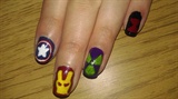 Avengers nail art