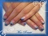 sponge gel nails in blue