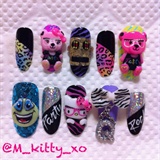 Party Rock nails 