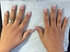 Natural Tips With Acrylic French Overlay
