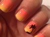 Sunset Ombre With Palm Tree
