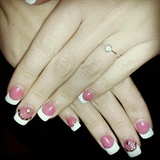 Studded Pink and White