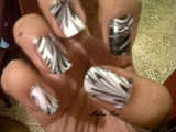 Black and White Water Marble