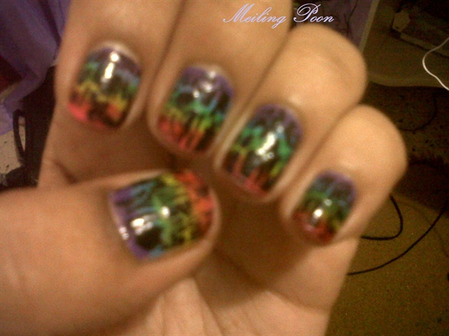 Rainbow with Black Shatter