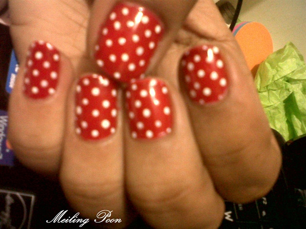 Polka Dots -Red and White