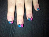 Blue And Pink Acrylic