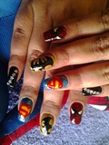 Superhero Nail Art